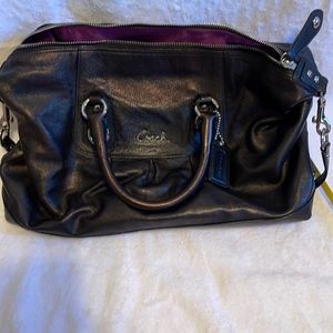 Coach black tote bag